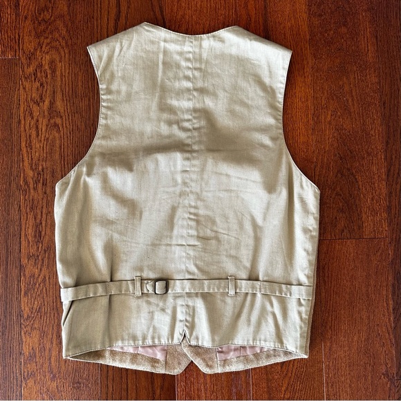 Tan Suede Vest Men’s Boho Western Festival - Picture 2 of 7